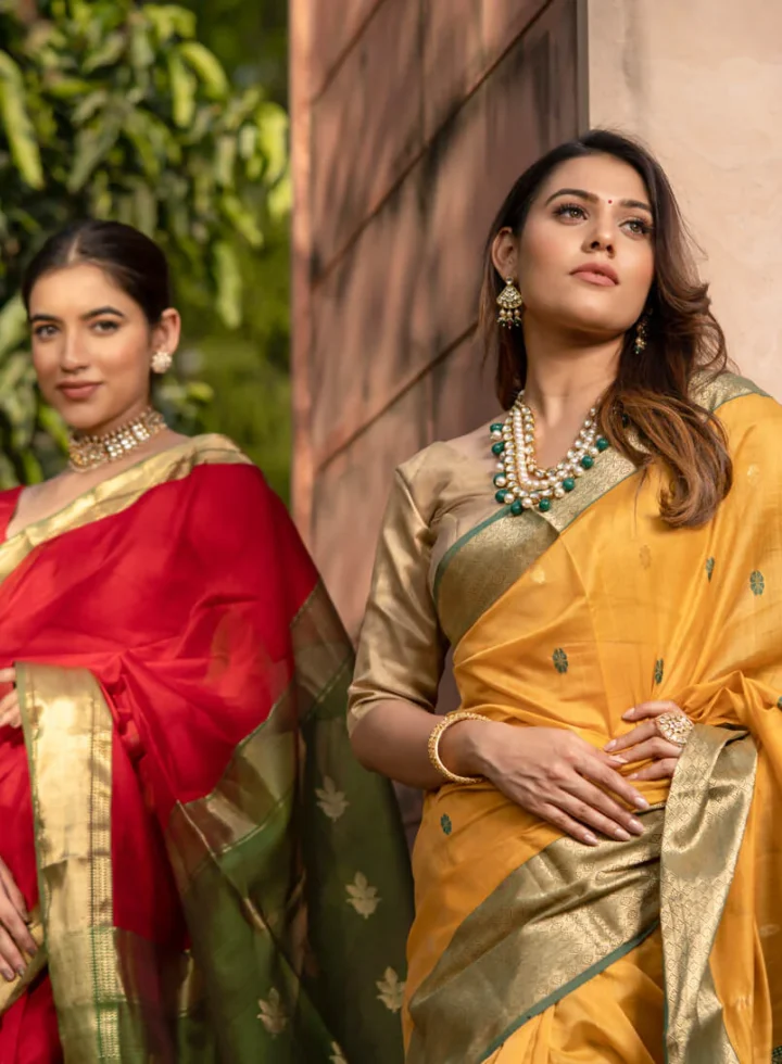 The Story Behind the Maheshwari Saree: From Royal Looms to Modern Wardrobes